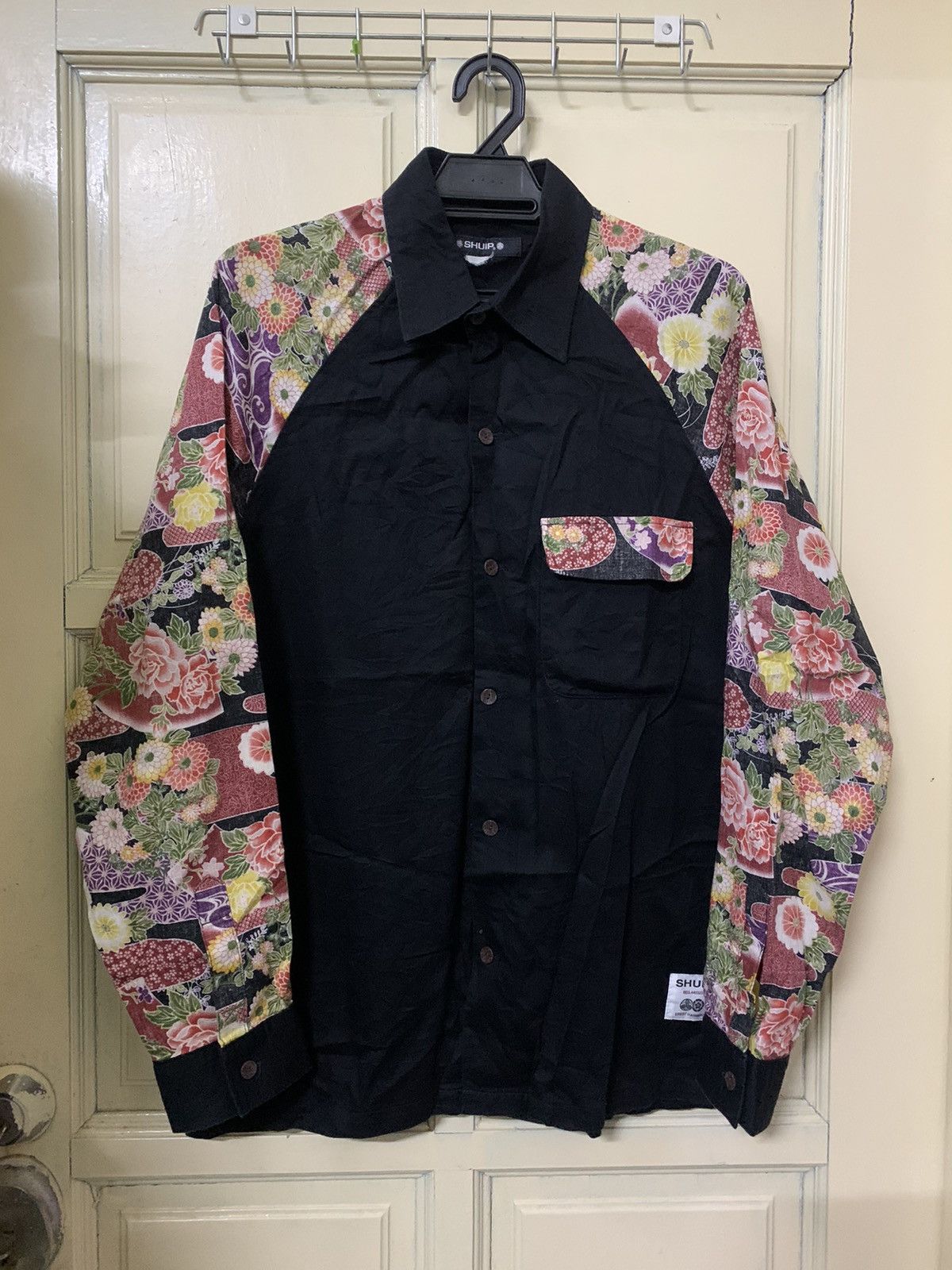 Yohji Yamamoto 💥Vintage Shuip Japan Button Shirt Size US L / EU 52-54 / 3 - 1 Thumbnail