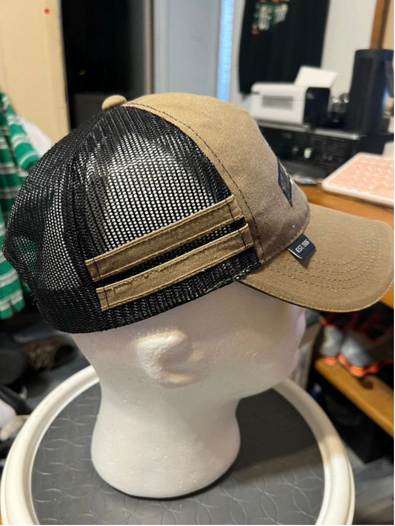 Signatures Men's Signatures Team Realtree Beige Black Mesh Trucker Hat Size ONE SIZE - 4 Thumbnail
