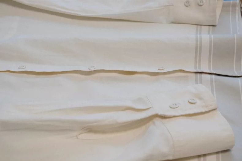 Yohji Yamamoto Yohji Yamamoto 2002 SS Striped Cream Shirt 2505-Nextarrow Size US XL / EU 56 / 4 - 5 Thumbnail
