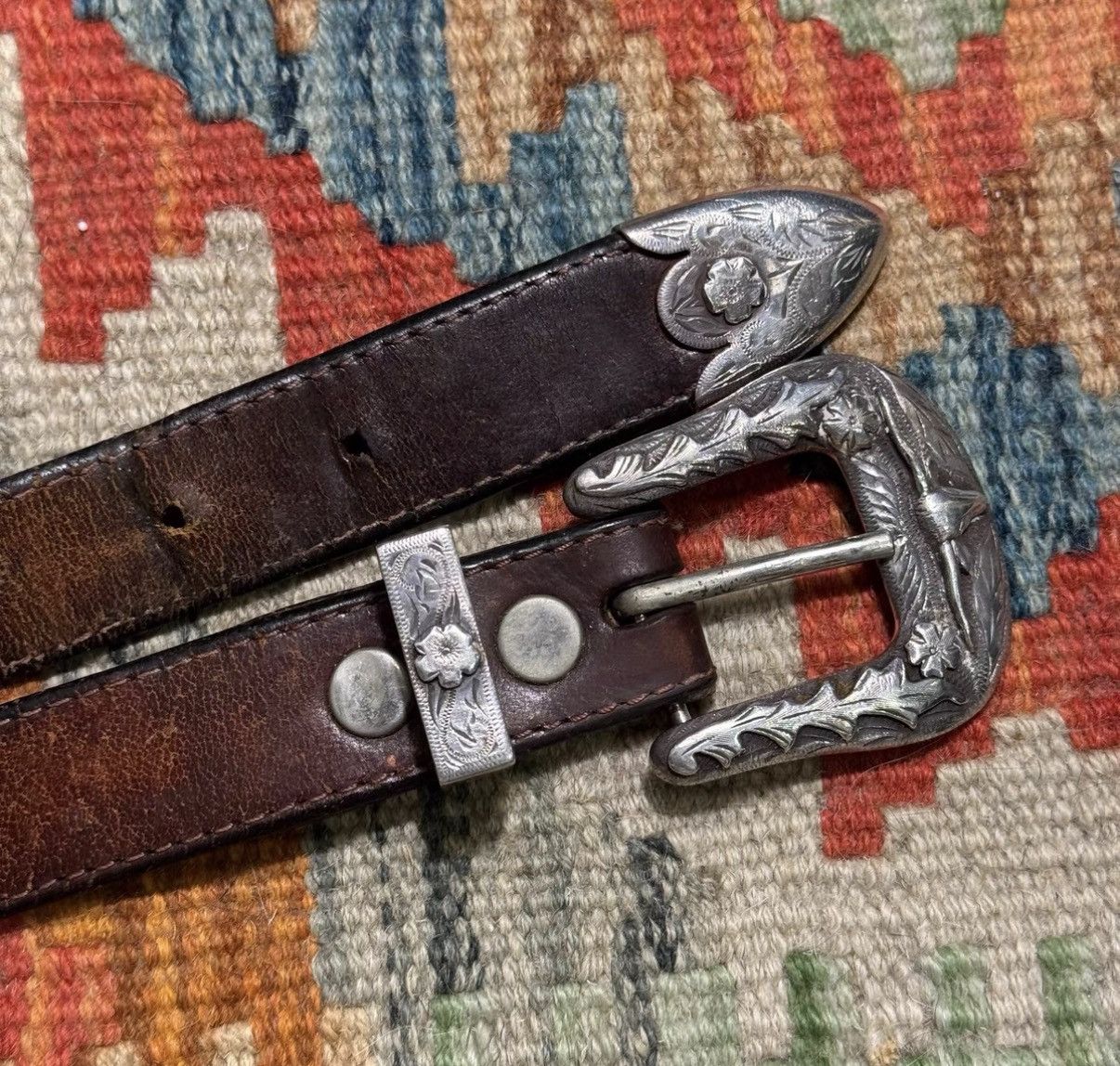 Polo Ralph Lauren Ralph Lauren Silver Buckle Cavalry Belt K22 Size ONE SIZE - 1 Thumbnail