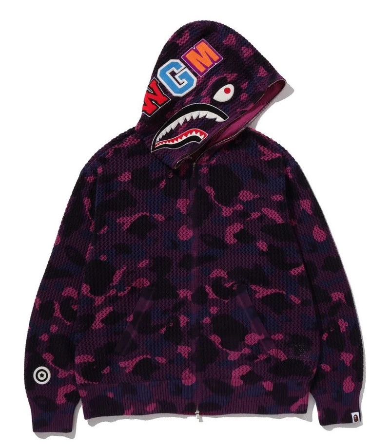 Bape Bape Shark Hoodie Size ONE SIZE - 1 Thumbnail