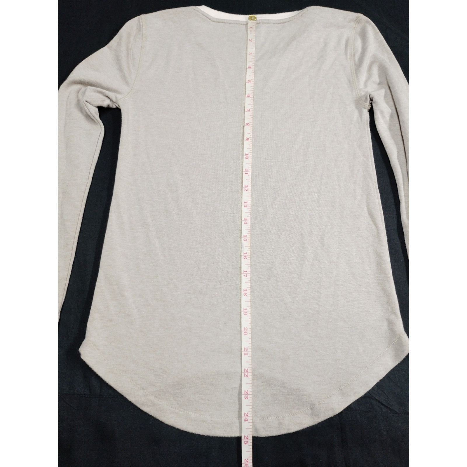 J.Crew J. Crew Light Gray Crewneck Top with White Trim Size XXS / US 00 / IT 34 - 4 Thumbnail