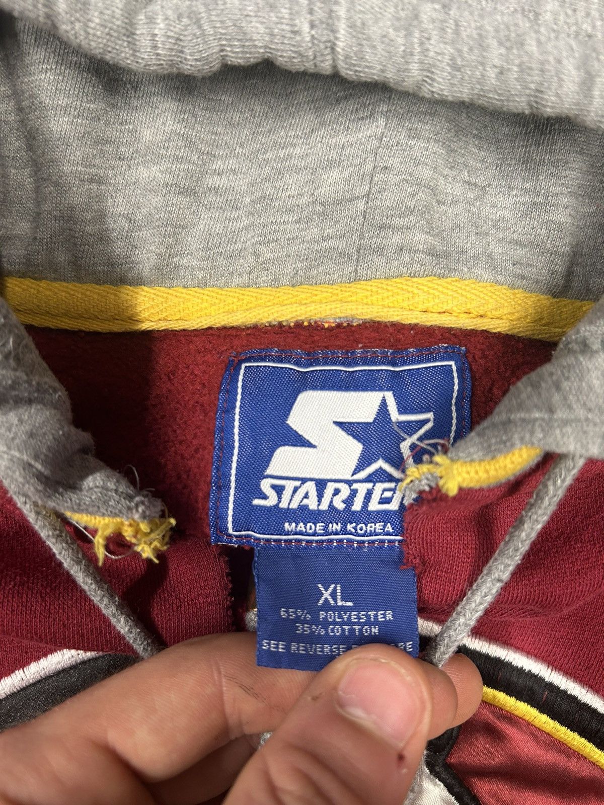 Starter × Vintage Crazy Vintage 90s Florida State University Pullover Hoodie Size US XL / EU 56 / 4 - 3 Thumbnail