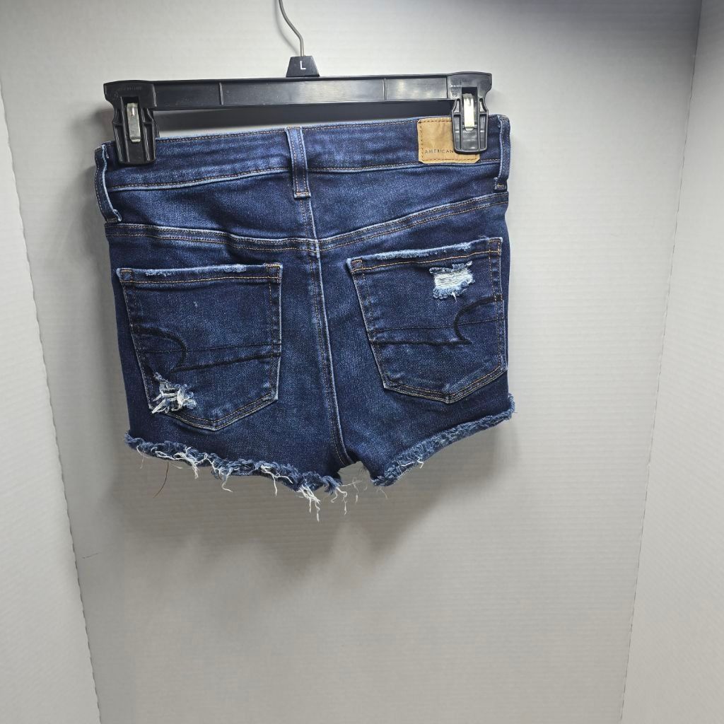 American Eagle Outfitters Women's American Eagle Distressed Hi-Rise Shortie J Shorts00 Size 24" / US 00 / IT 34 - 5 Thumbnail