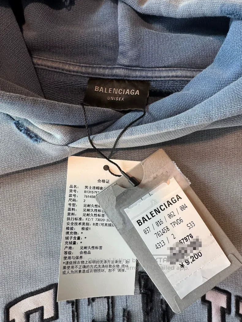 Balenciaga Balenciaga Gradient Washed Sweatshirt Size US M / EU 48-50 / 2 - 3 Thumbnail