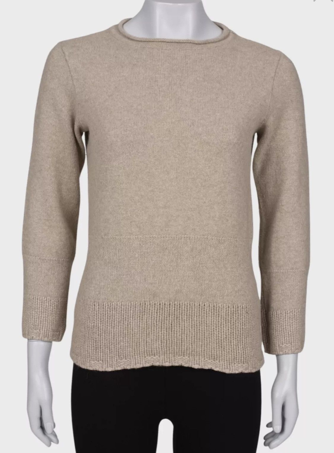 Valentino Valentino Beige Chunky Knit – Cashmere, Angora & Wool Blend Size S / US 4 / IT 40 - 1 Thumbnail