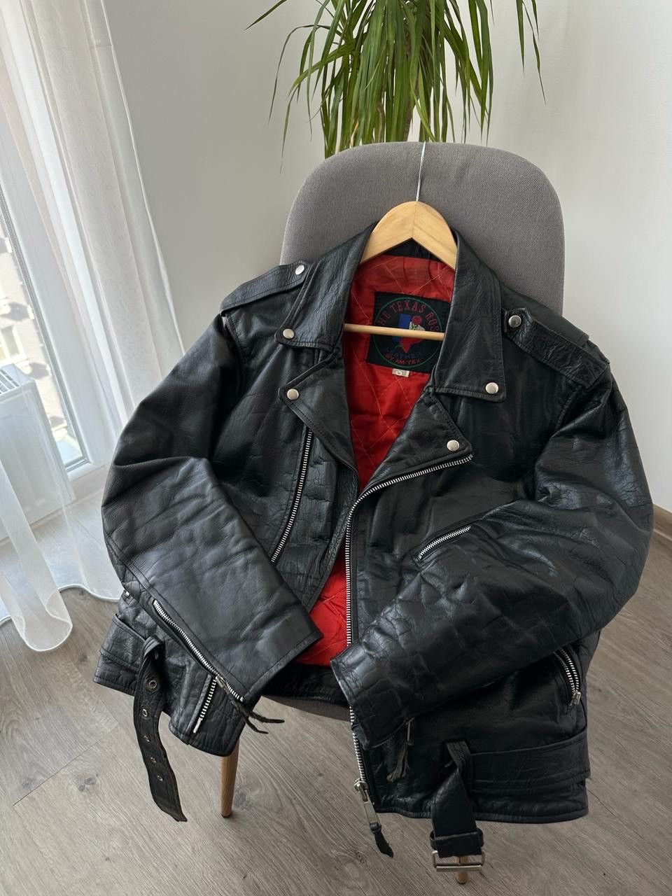 Genuine Leather × Vintage Vintage Japanese Black Leather Moto Distressed Jacket Size US S / EU 44-46 / 1 - 18 Thumbnail