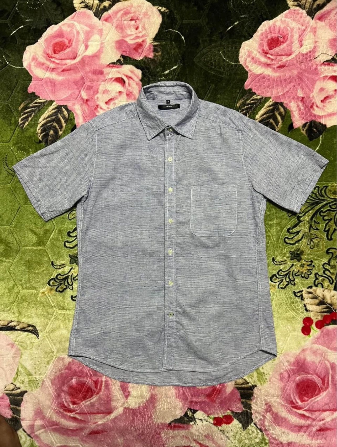 Japanese Brand Valman Men’s Short Sleeve Shirts Size US M / EU 48-50 / 2 - 2 Thumbnail