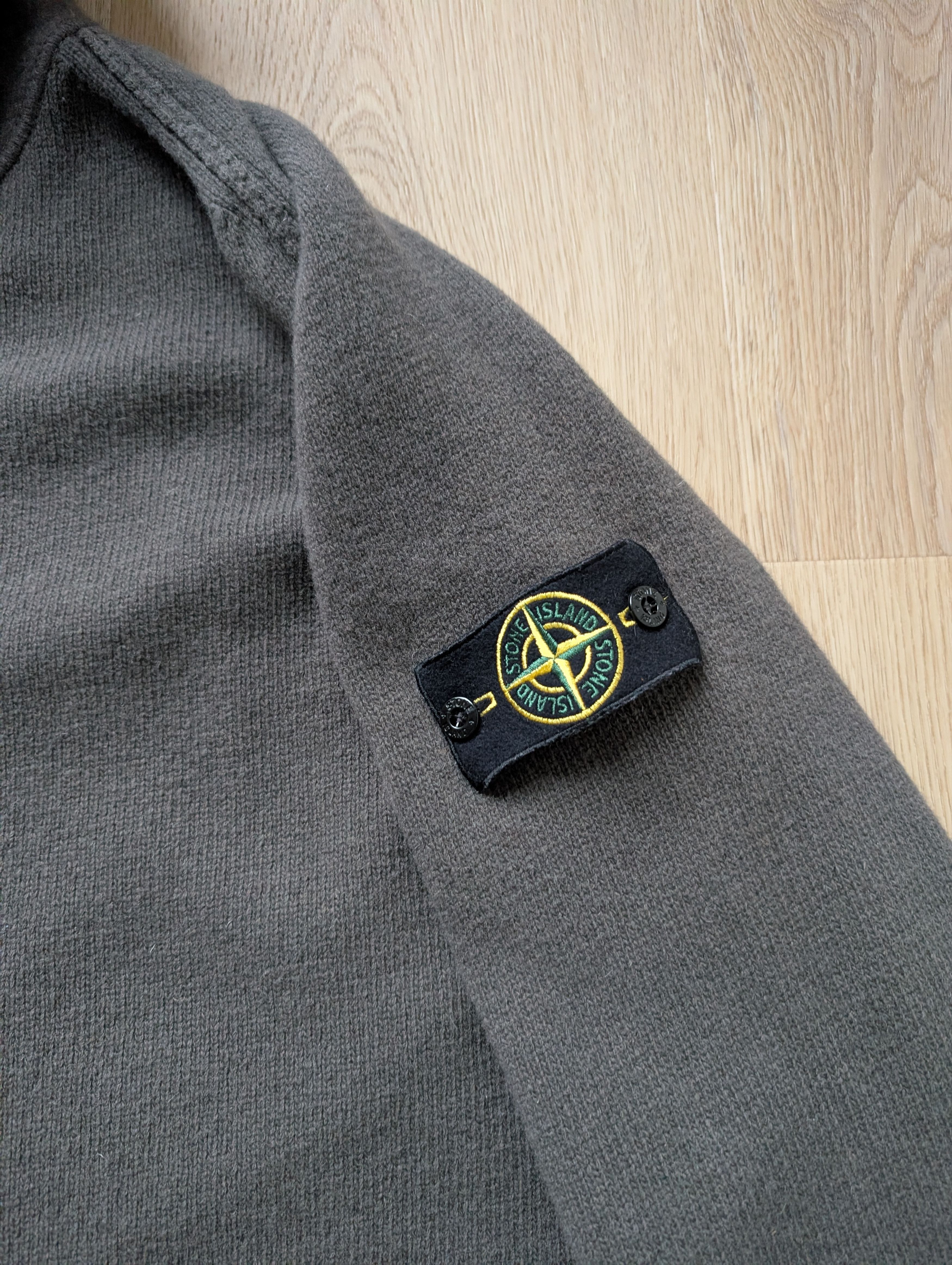 Stone Island Stone Island Zip Up Button Wool Hooded Sweater Cardigan Size US XXL / EU 58 / 5 - 3 Thumbnail