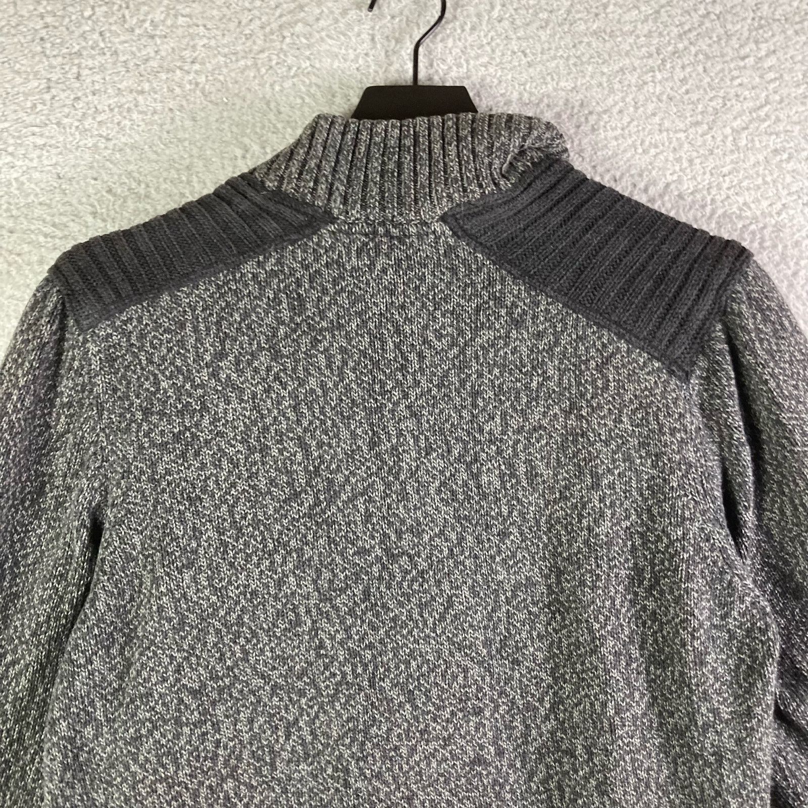 Apt. 9 Sweater Mens Gray Pullover Size Medium 1/4 Button Knit Size US M / EU 48-50 / 2 - 8 Thumbnail