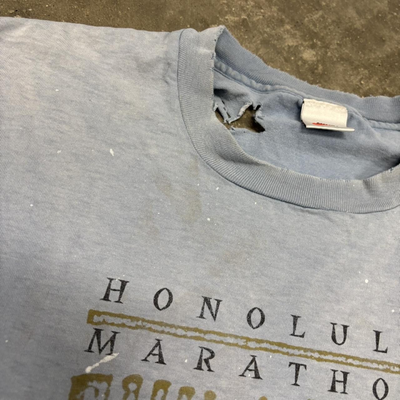 Nike Vintage 90s Nike Honolulu Marathon faded distressed tee XL Size US XL / EU 56 / 4 - 3 Thumbnail