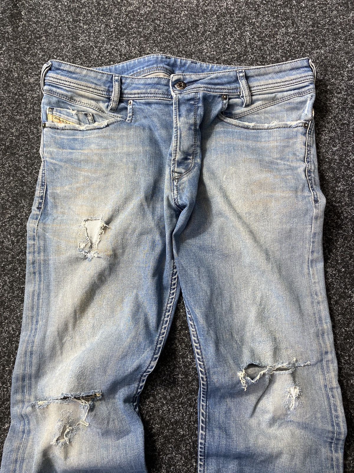 20471120 × Diesel 🔥Opium Diesel Distressed Dirty Jeans Japanese Bandit Owens Size US 34 / EU 50 - 2 Thumbnail