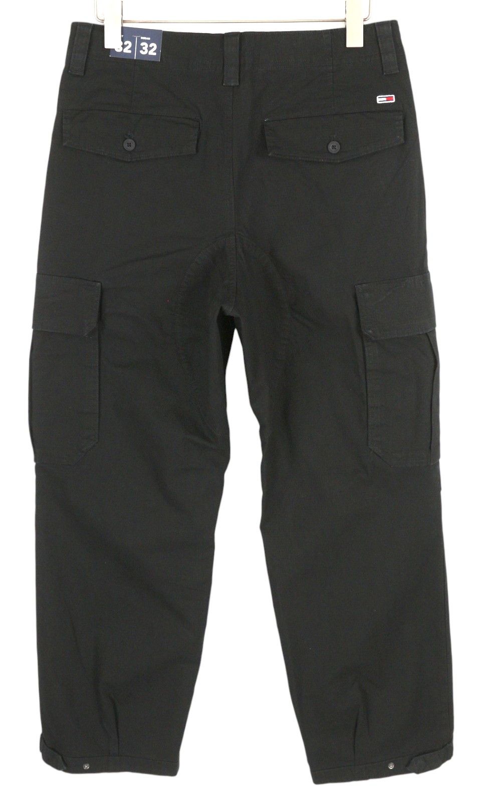 Tommy Hilfiger AIDEN BAGGY CARGO W32/L32 Black Textured Zip Trousers 85169 Size US 32 / EU 48 - 2 Thumbnail