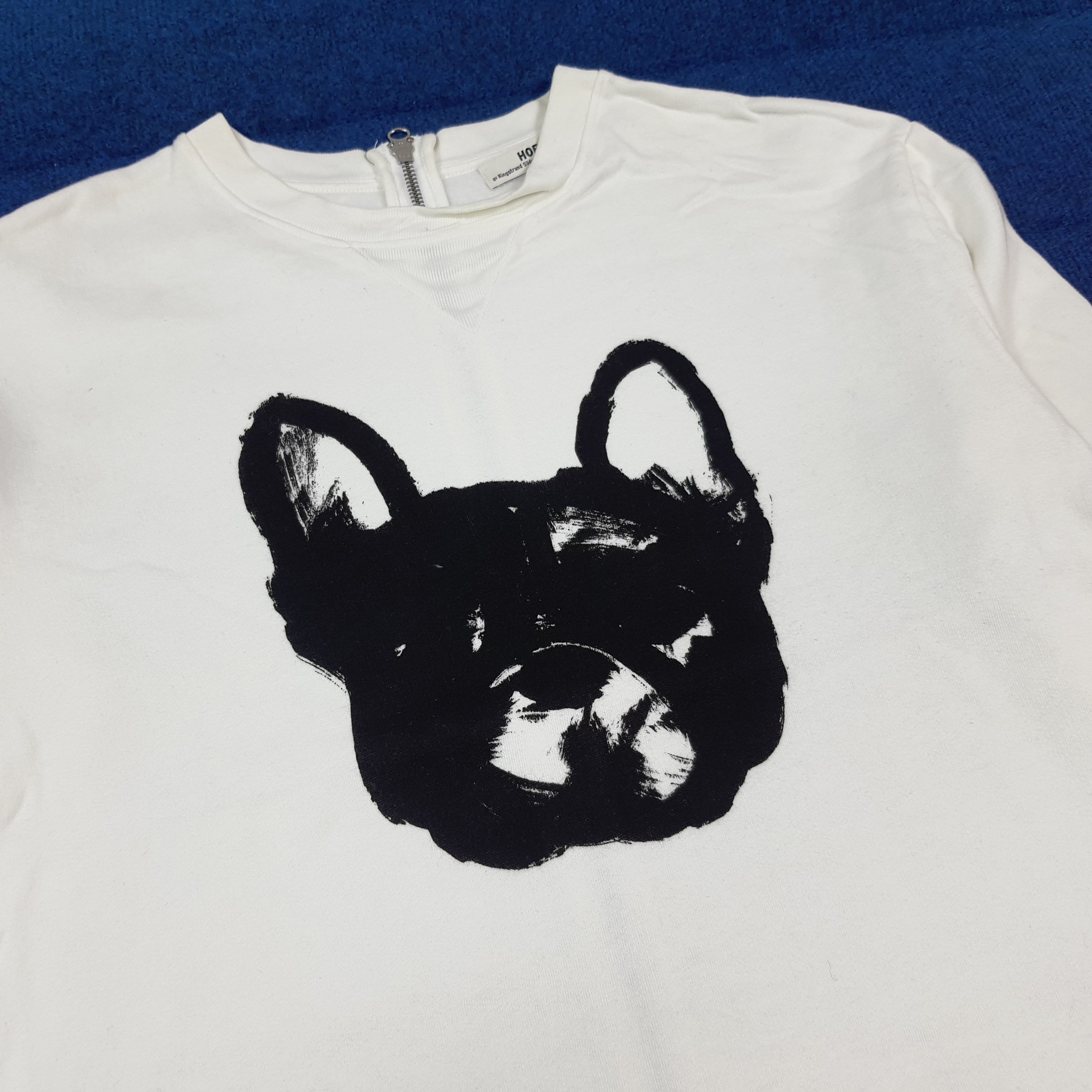 Hope Vintage HOPE Sthlm Back Zip Bulldog Sweatshirt C295N17 Size S / US 4 / IT 40 - 2 Thumbnail