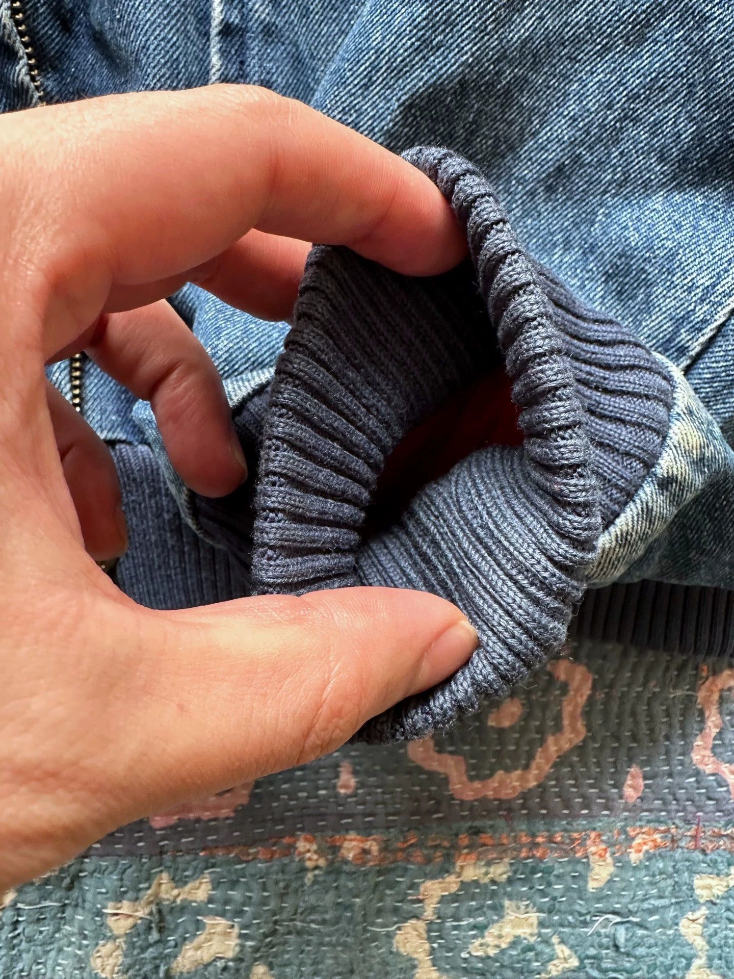 Polo Ralph Lauren Polo Ralph Lauren G1 Denim & Wool Paneled Blue Vintage M Size US M / EU 48-50 / 2 - 4 Thumbnail