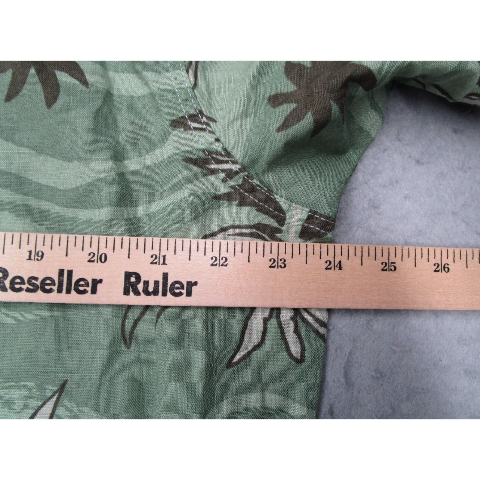 Rip Curl RIP CURL Shirt Mens XL Green Floral Linen Blend Button-Up Hawaiian Size US XL / EU 56 / 4 - 7 Thumbnail