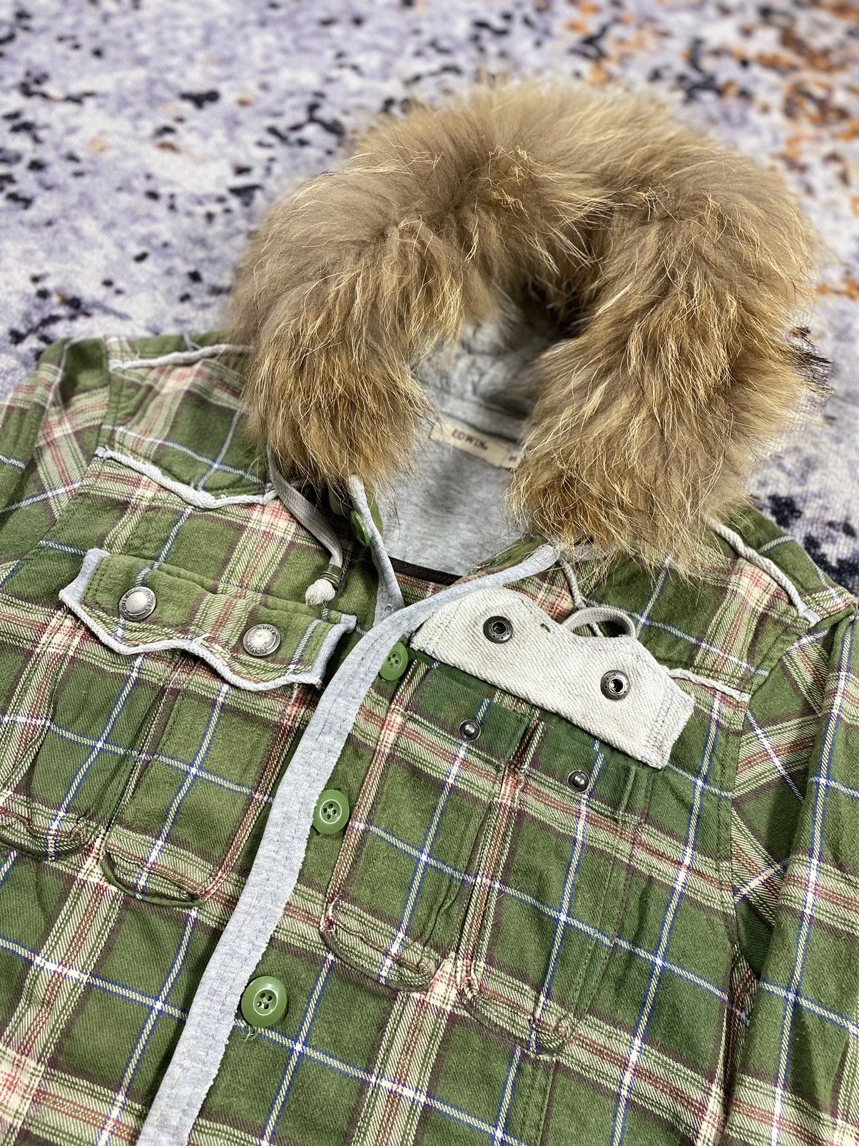 Japanese Brand Edwin Fur Flannel Hoodie ifsixlgb Style Size US M / EU 48-50 / 2 - 2 Thumbnail