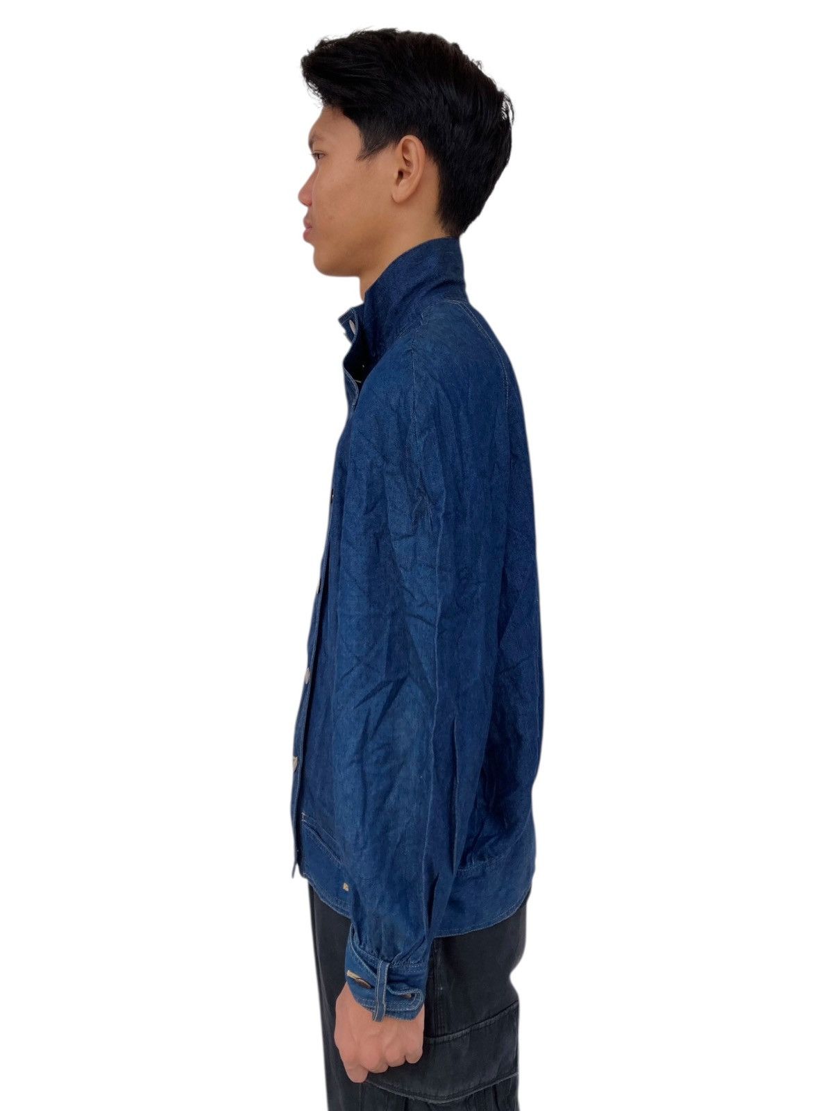 If Six Was Nine 1990s Norma Kamali - Napoleon Denim Jacket Size US M / EU 48-50 / 2 - 2 Thumbnail