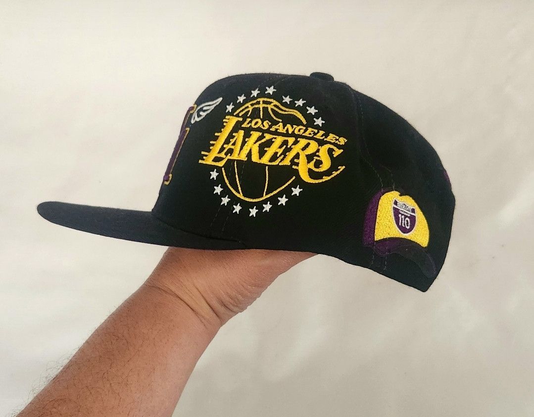 Mitchell & Ness Lakers Kobe Mitchell Ness AOP Hat Los Angeles My City Snap Size ONE SIZE - 2 Thumbnail