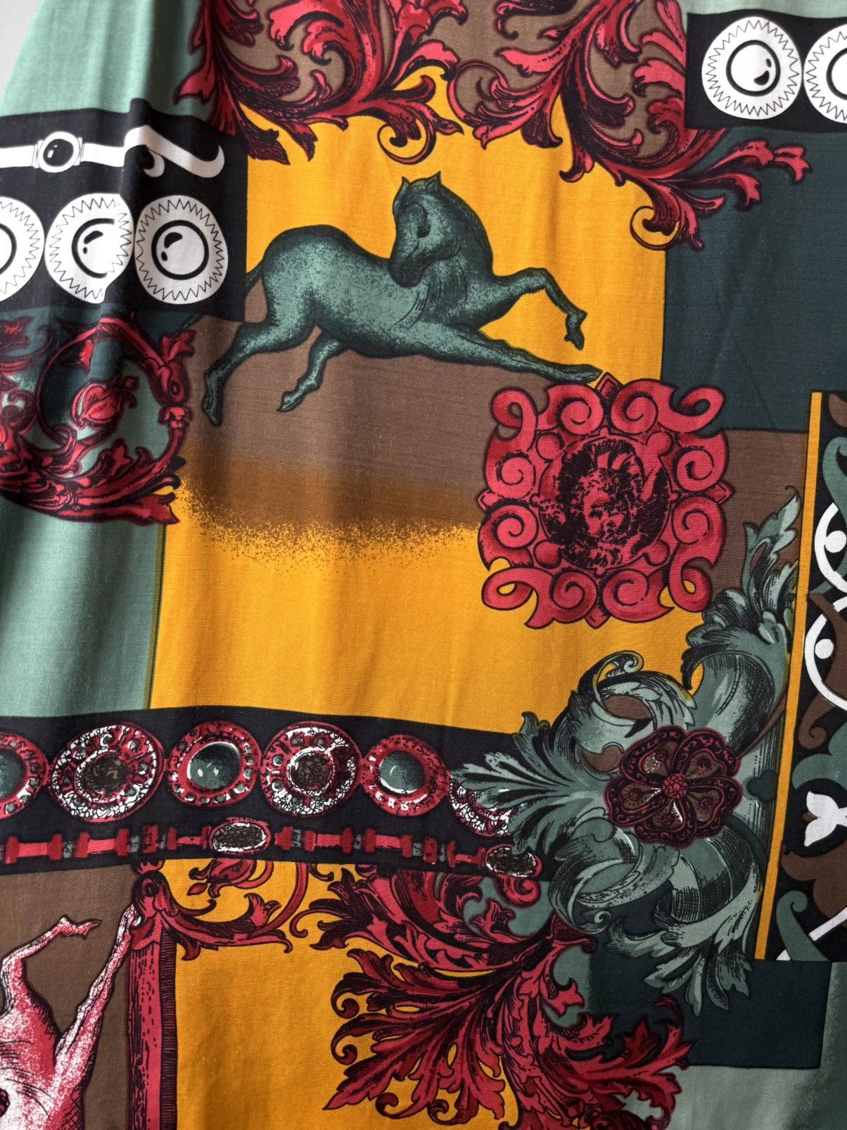 Vintage 90’s Vintage Afters Shirt Company Versace Medusa Style Shirt Size US XL / EU 56 / 4 - 15 Thumbnail