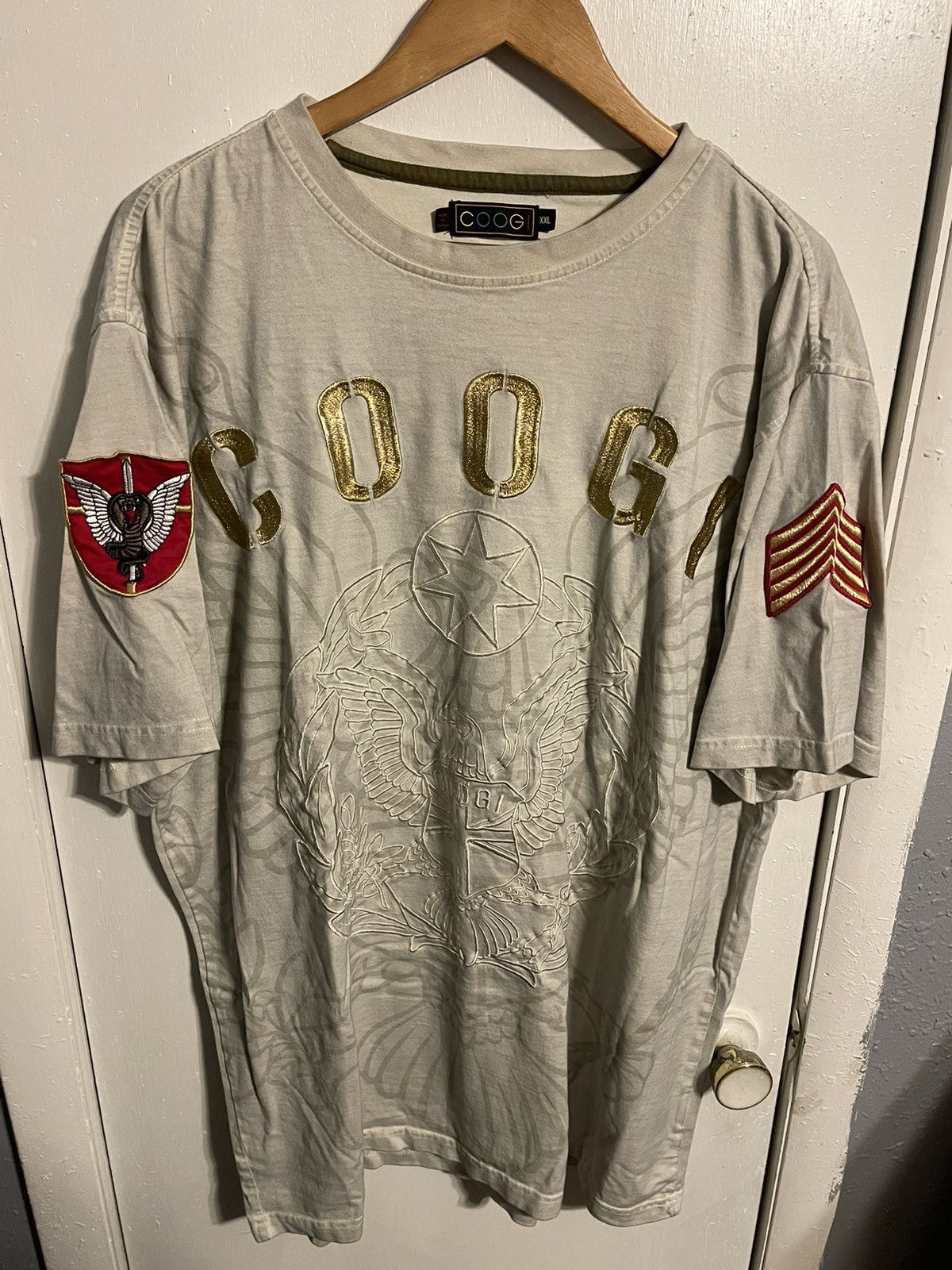 Coogi Vintage Coogi Soldier Tee Size US XXL / EU 58 / 5 - 1 Thumbnail