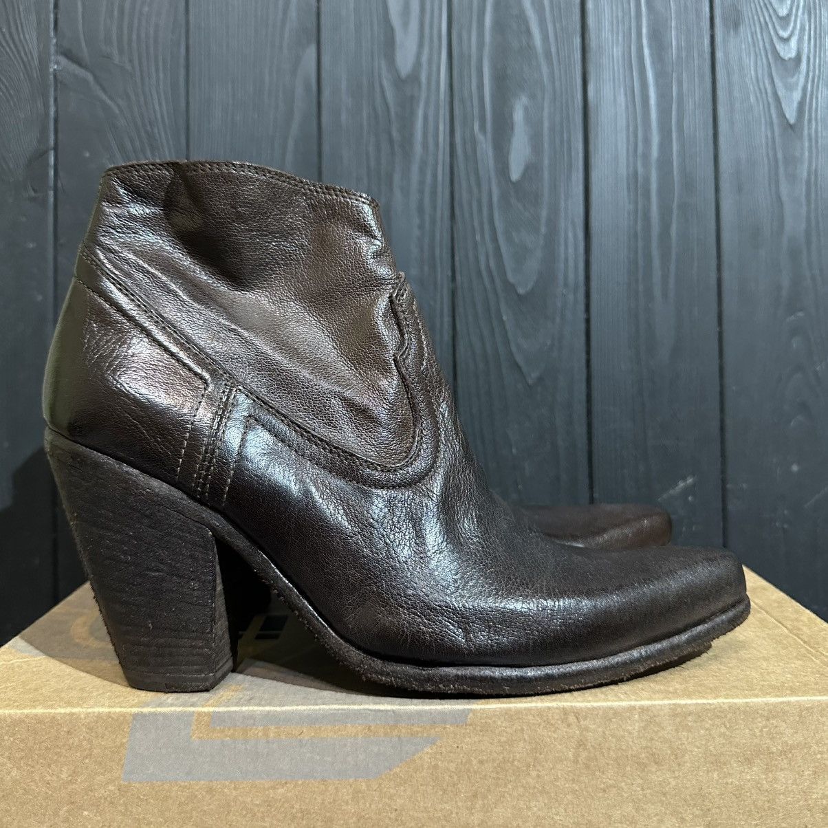 FAUZIAN JEUNESSE VINTAGE Women’s Leather Cowboy Boots 36size