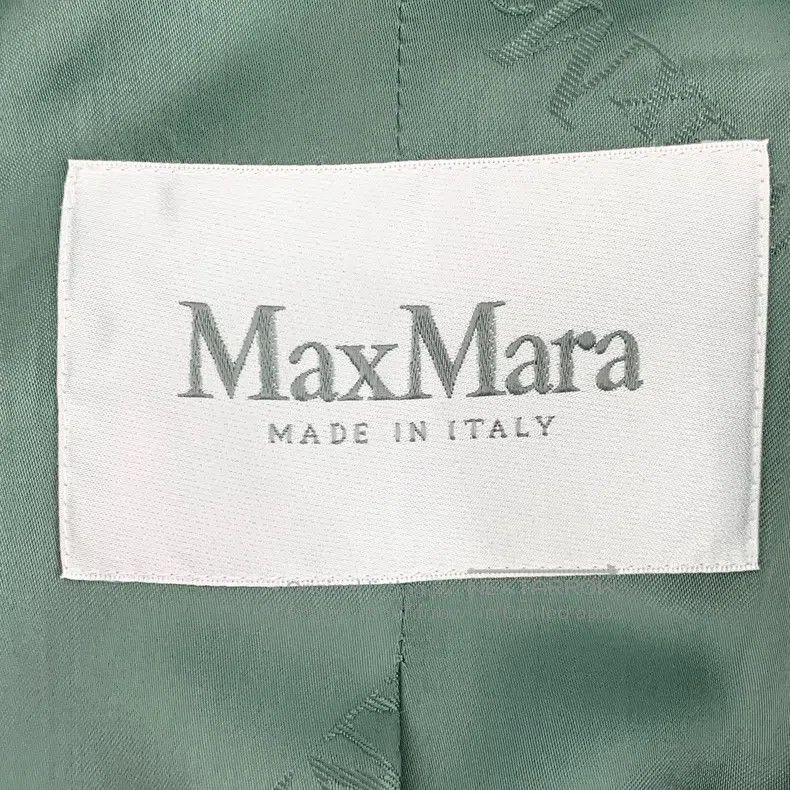 Max Mara Max Mara Green Teddy Alpaca Wool Collar Double Breasted Lo Size XS / US 0-2 / IT 36-38 - 5 Thumbnail