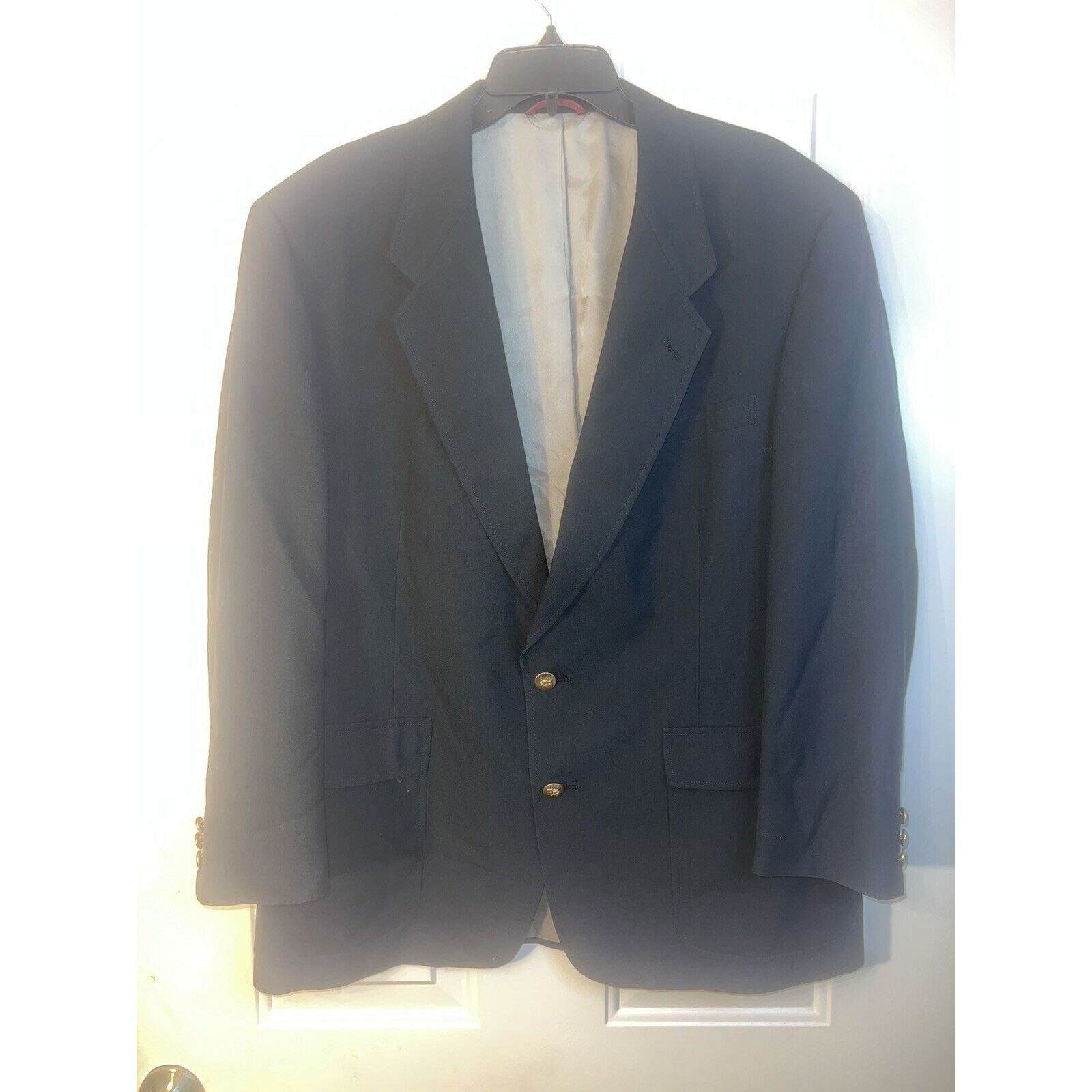 Hart Schaffner Marx Hart Schaffner Marx Black Sport Coat Jack Nicklaus Blazer44R Size 44R - 2 Thumbnail