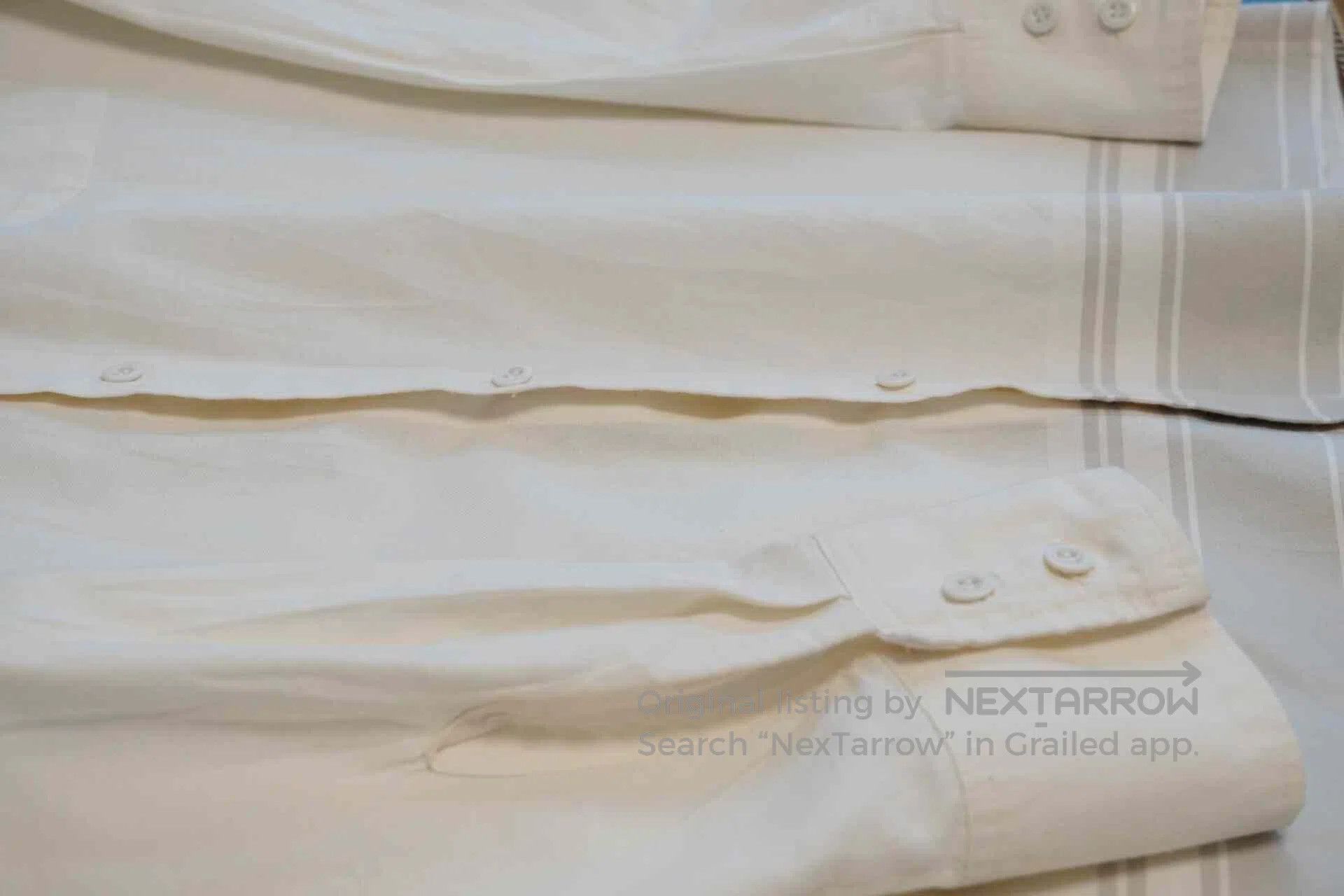 Yohji Yamamoto Yohji Yamamoto 2002SS Striped Cream Shirt. Size US XL / EU 56 / 4 - 5 Thumbnail