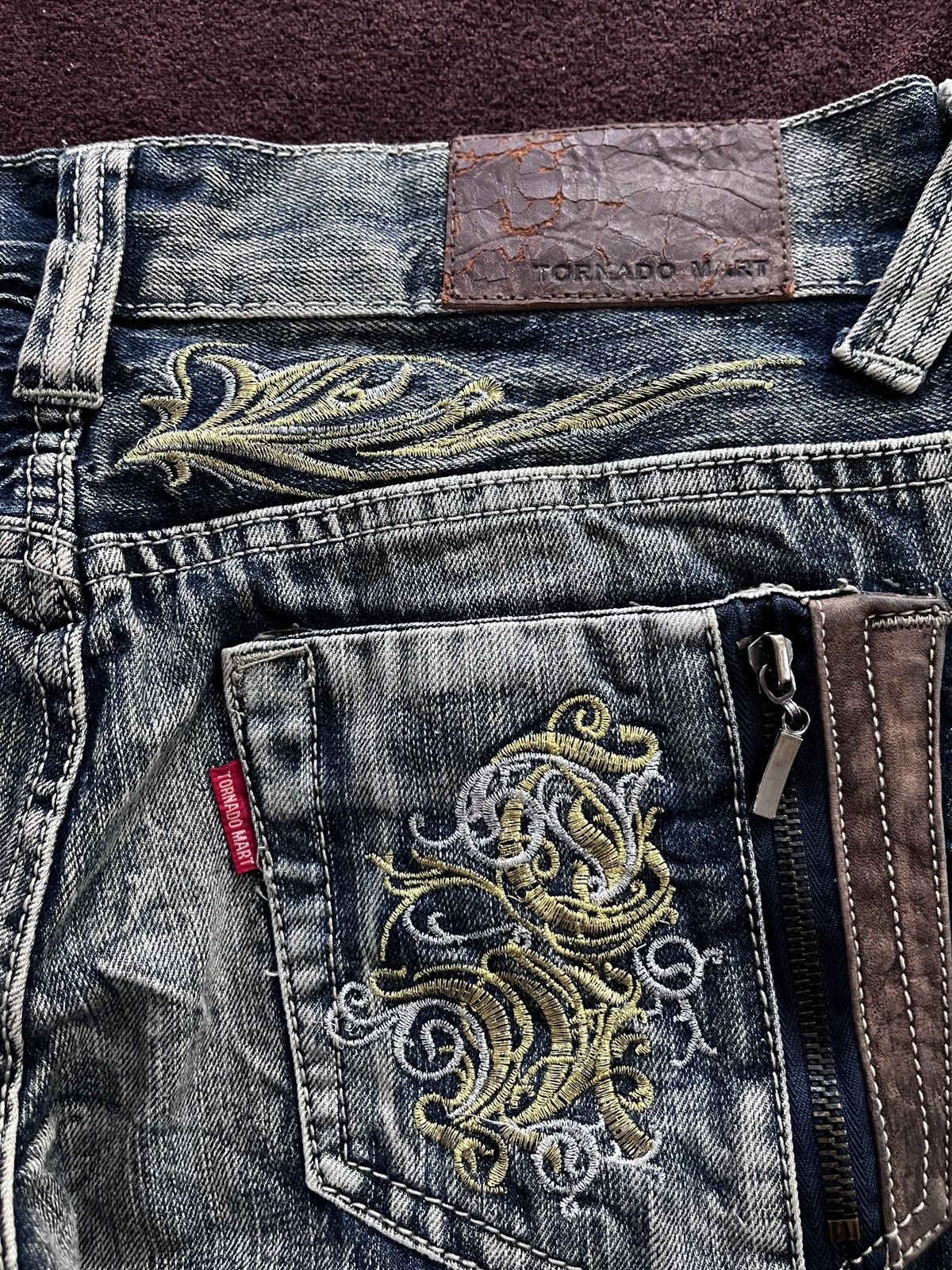 Tornado Mart 2000s TORNADO MART TRIBALL JEANS Size US 32 / EU 48 - 7 Thumbnail