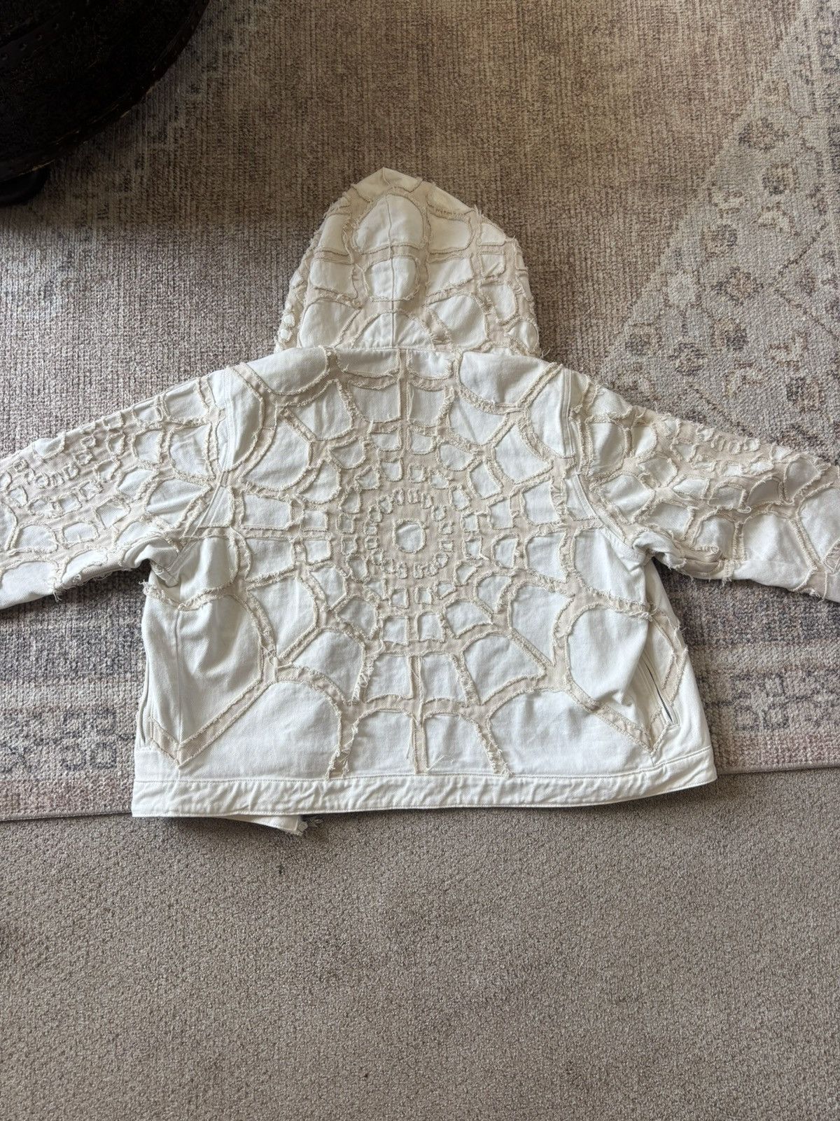 REVENGE SPIDER WEB DENIM JACKET