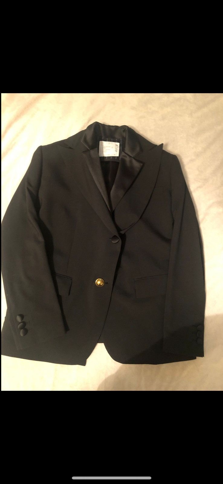 image of Sacai Blazer in Black, Women's (Size Small)