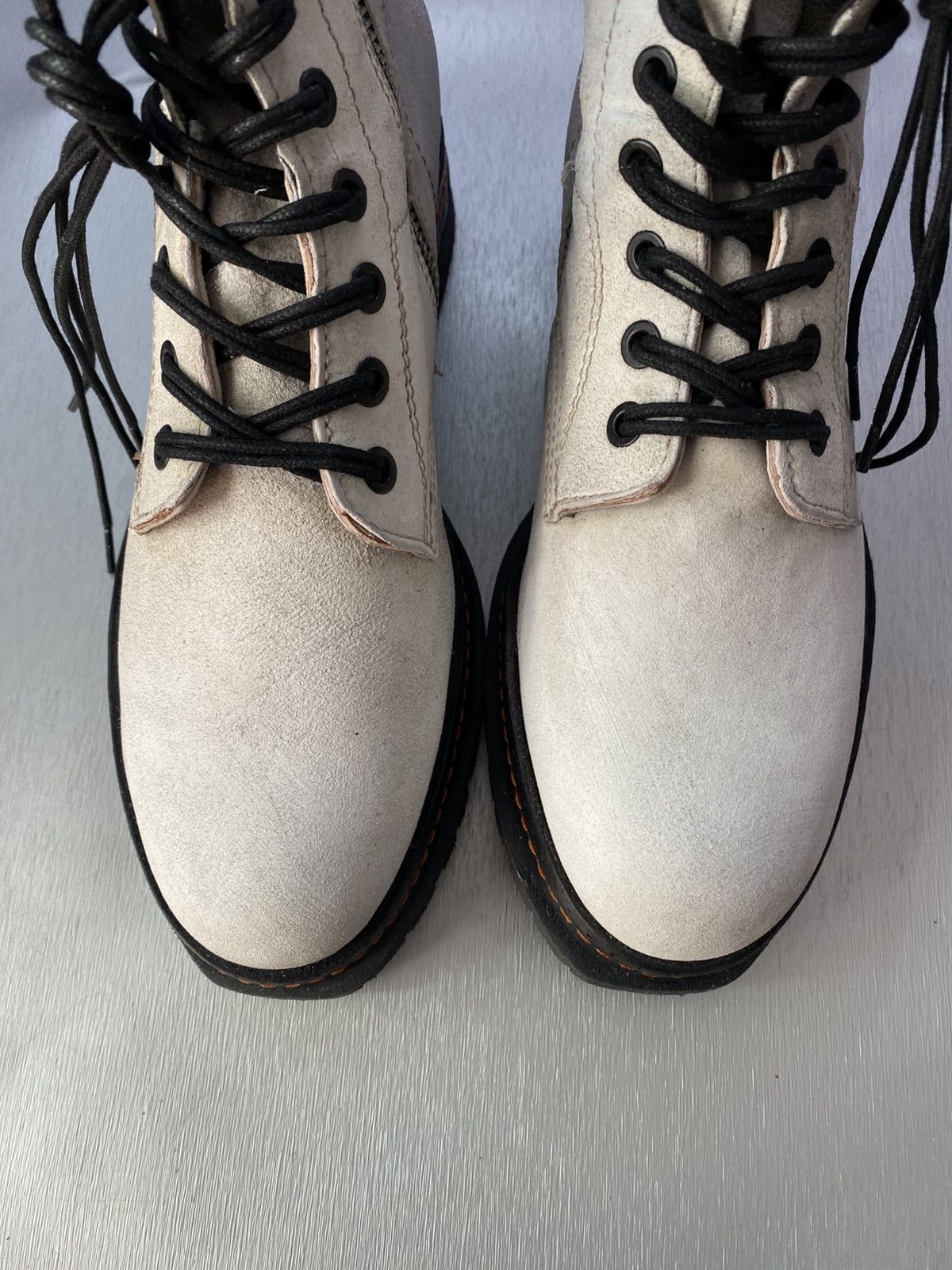 A.S.98 A.S.98 "Hubie" Cream/gray Womens Boots Size US 9.5 / IT 39.5 - 6 Thumbnail