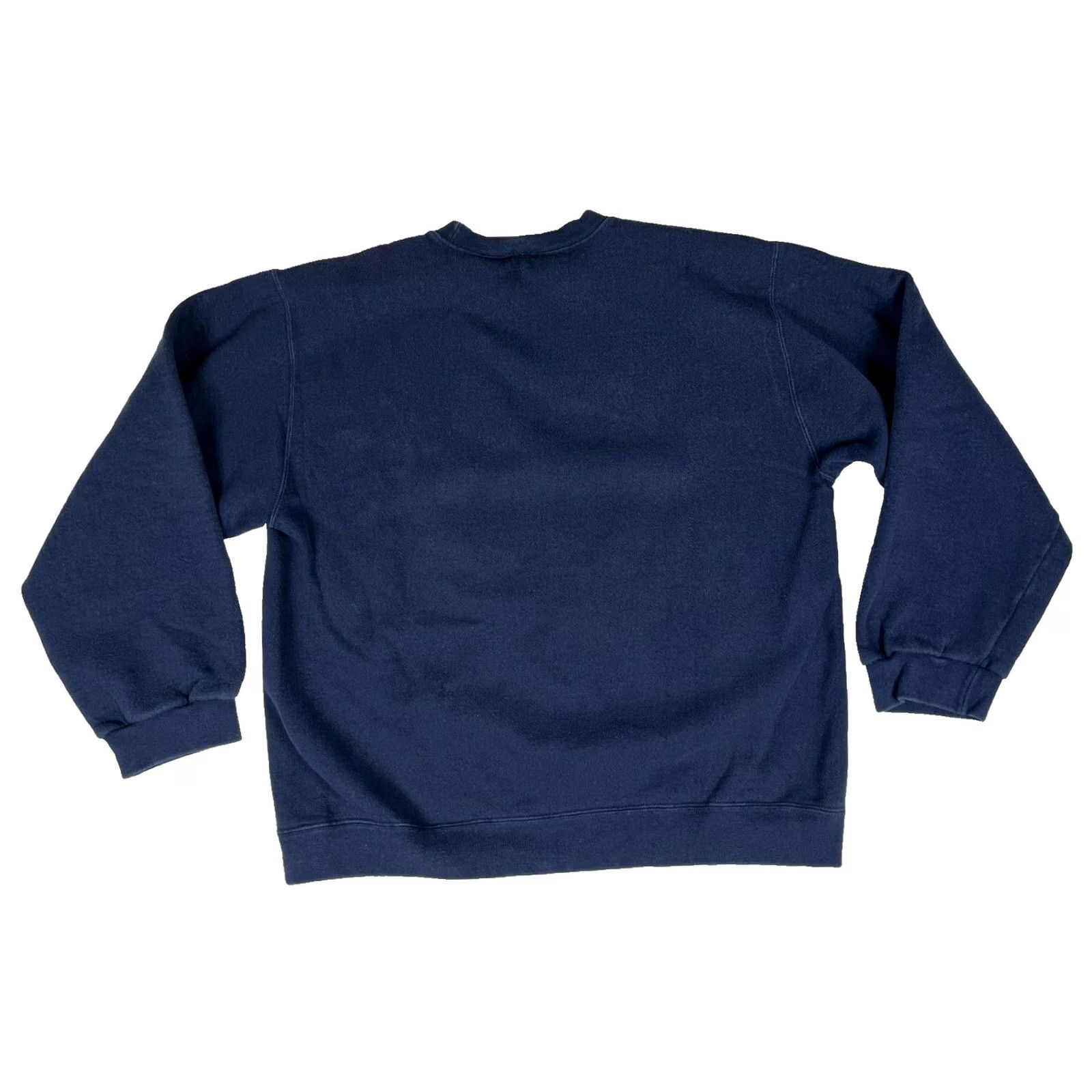 Nike Nike Men’s Vintage 90s Crewneck Sweatshirt Shirt L Navy White Embroidered Logo Crew Neck Size US L / EU 52-54 / 3 - 2 Thumbnail