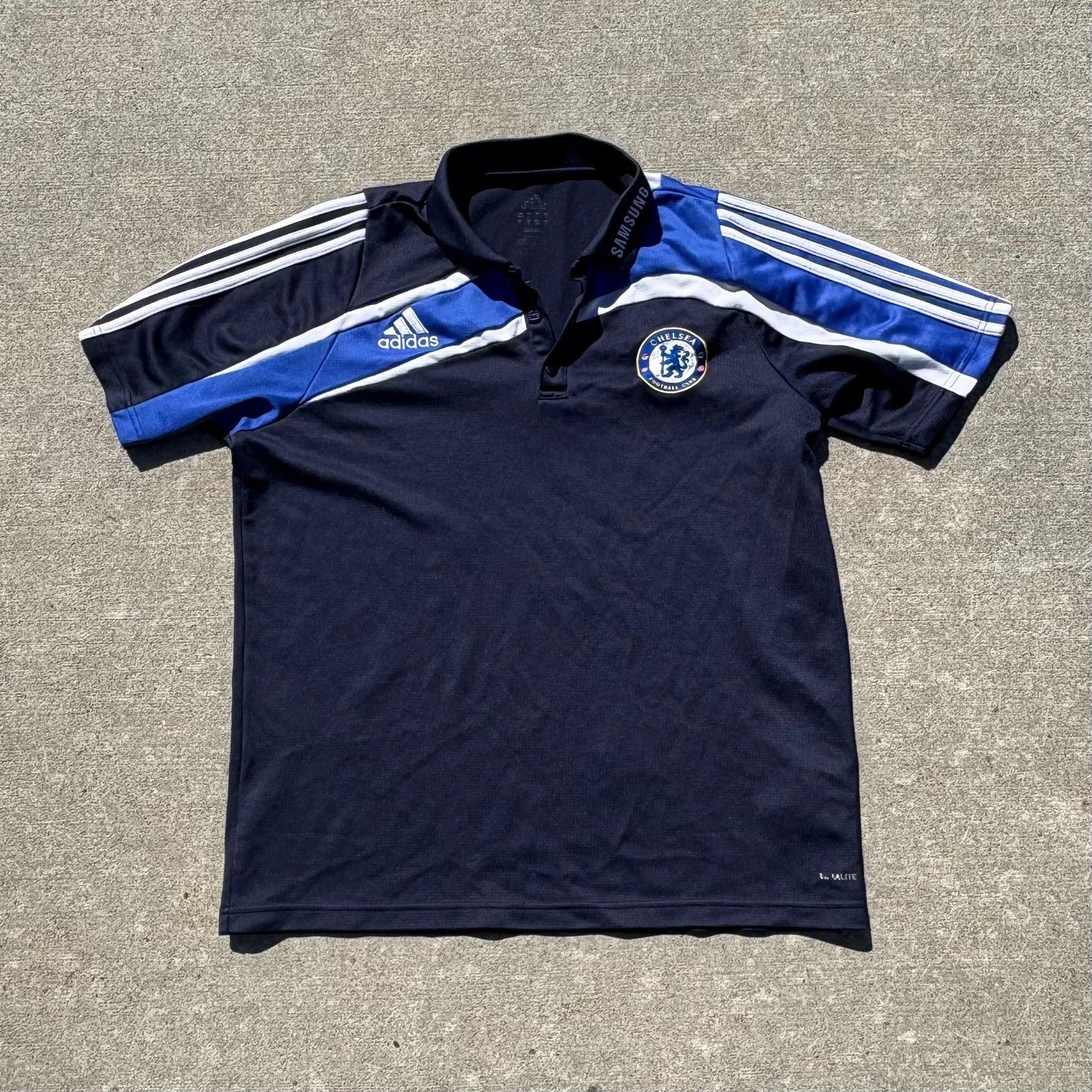 Chelsea Soccer Adidas X Chelsea Soccer X Y2K, 2009 Polo Training Shirt Size US S / EU 44-46 / 1 - 1 Thumbnail