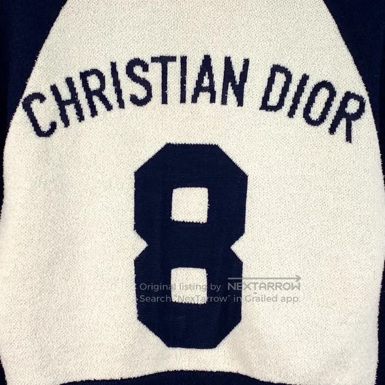 Dior Dior Colour block logo letter embroidery wool stand-up col Size XXS / US 00 / IT 34 - 5 Thumbnail