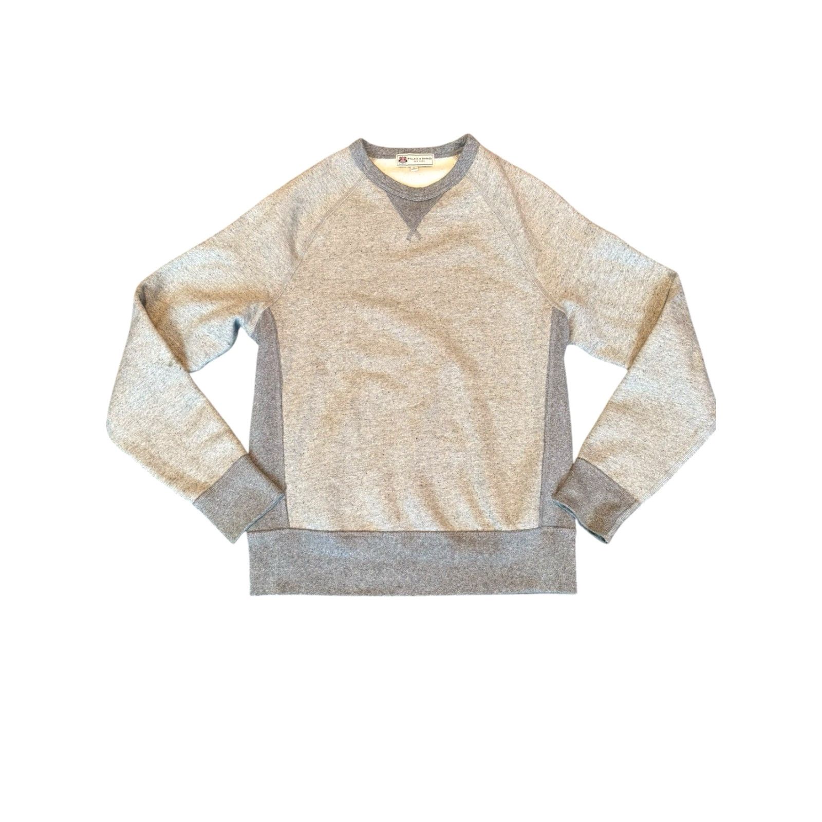 Wallace & Barnes Wallace & Barnes Crewneck Sweatshirt Heavyweight Raglan Men's Small J-Crew Gray Size US S / EU 44-46 / 1 - 2 Thumbnail