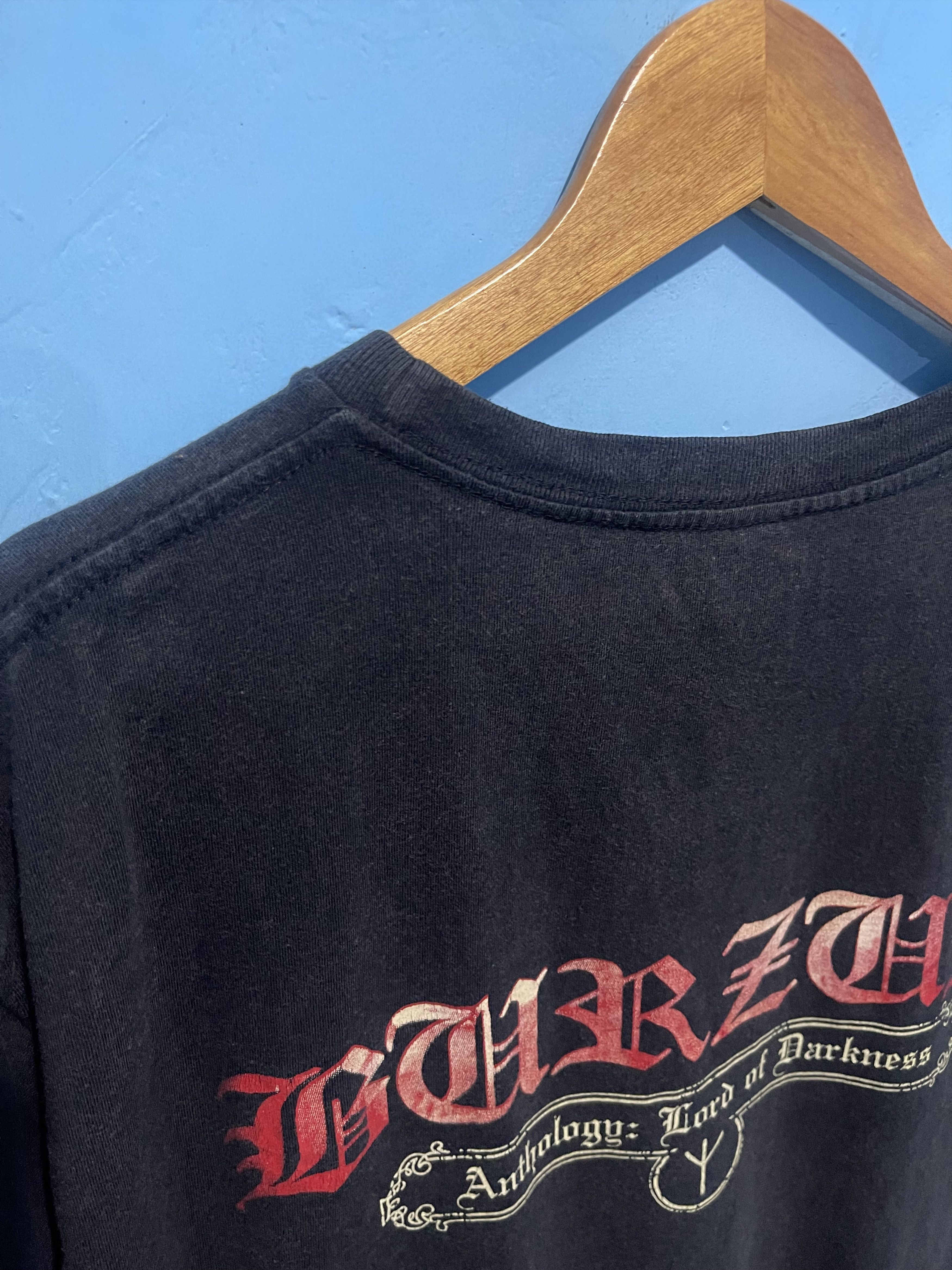 Band Tees Burzum Bathory Mayhem Darkthrone Immortal Gorgoroth Size US L / EU 52-54 / 3 - 12 Thumbnail