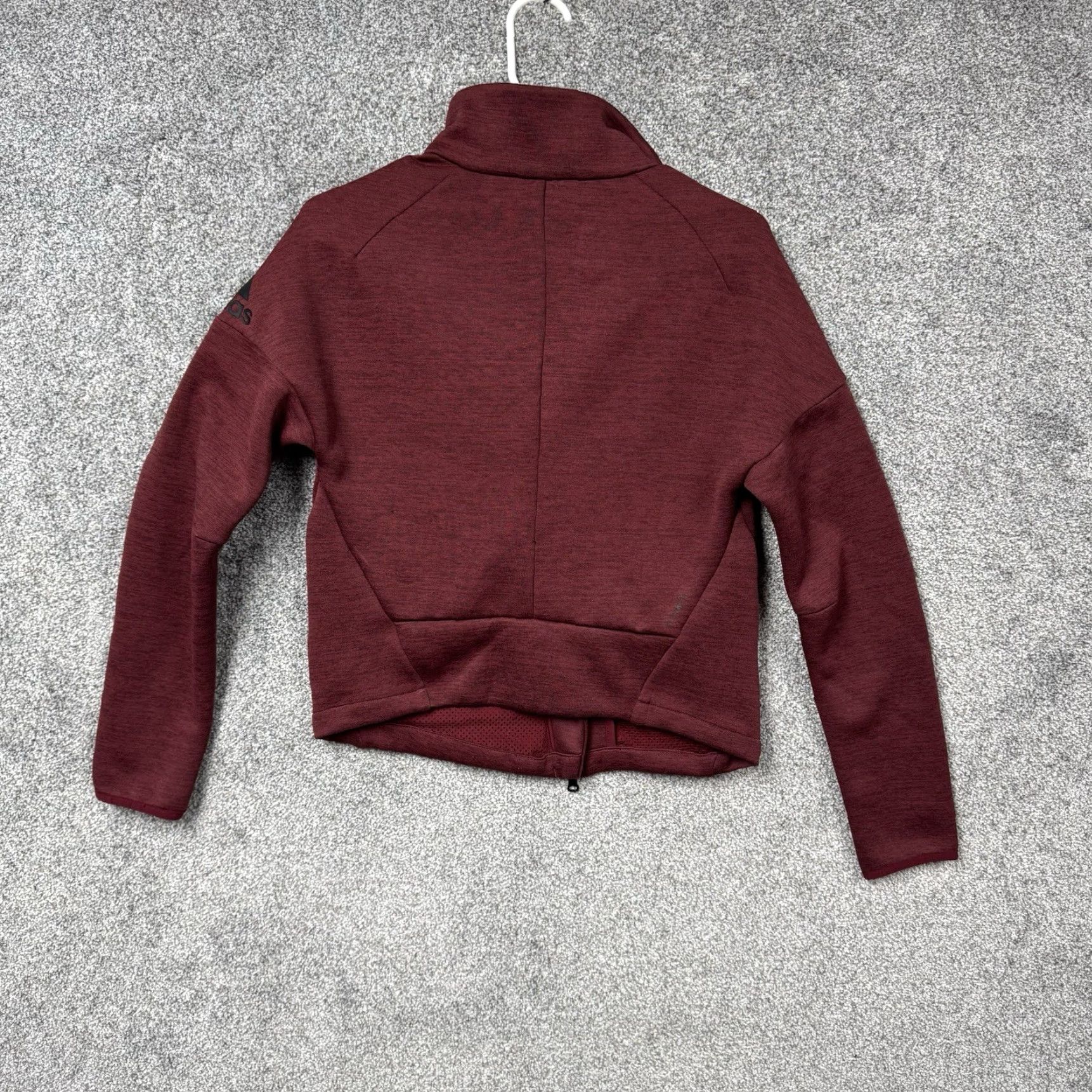 Adidas Adidas Z.N.E. Heartracer Jacket S Asymmetrical Zip Outdoor Performance Athletic Womens Red Zipper Pockets Full Zip Logo Casual Travel Size S / US 4 / IT 40 - 2 Thumbnail