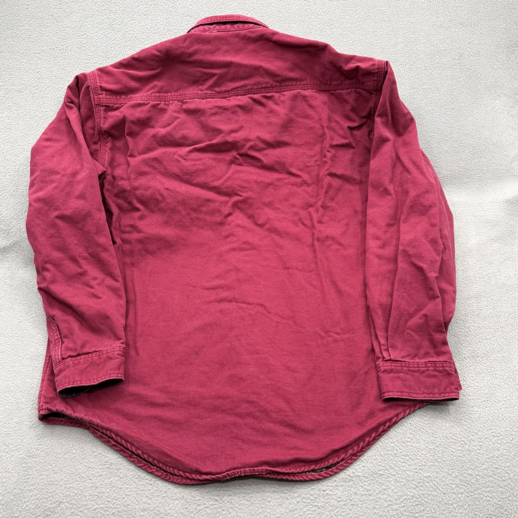 Vintage VINTAGE L.L.Bean Shacket Mens XL Red Flannel Lined Snap Front Cotton Workwear Canada Size US XL / EU 56 / 4 - 2 Thumbnail