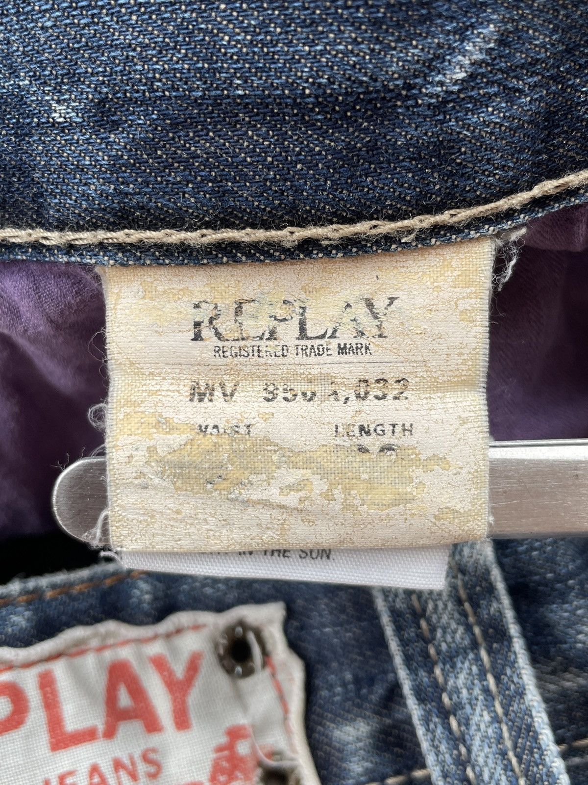 Designer × If Six Was Nine × Replay Replay Straight Denim (P109) Size US 29 - 14 Thumbnail