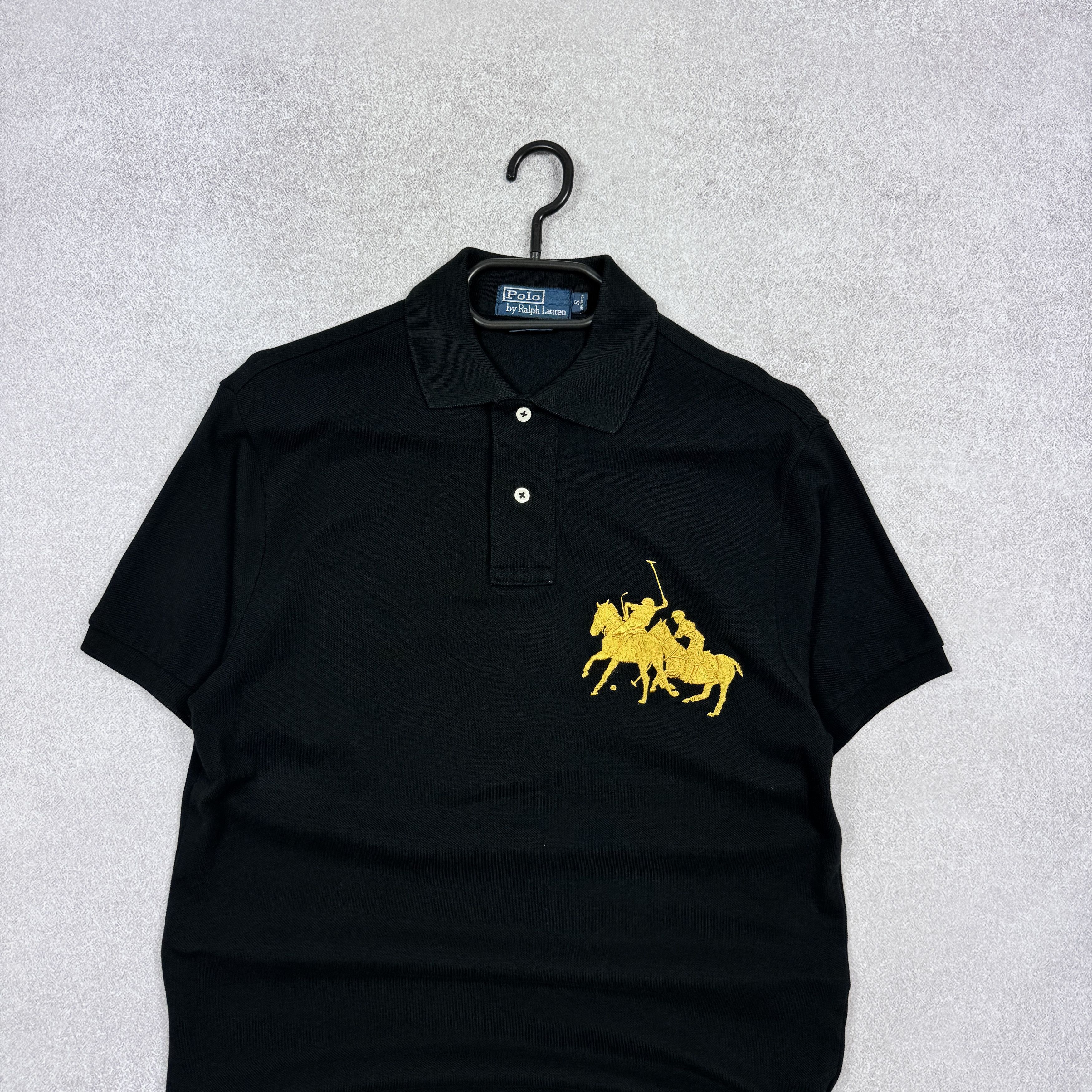 Polo Ralph Lauren Polo Ralph Lauren Black Cotton Custom Fit Polo Size S-M Size US S / EU 44-46 / 1 - 3 Thumbnail