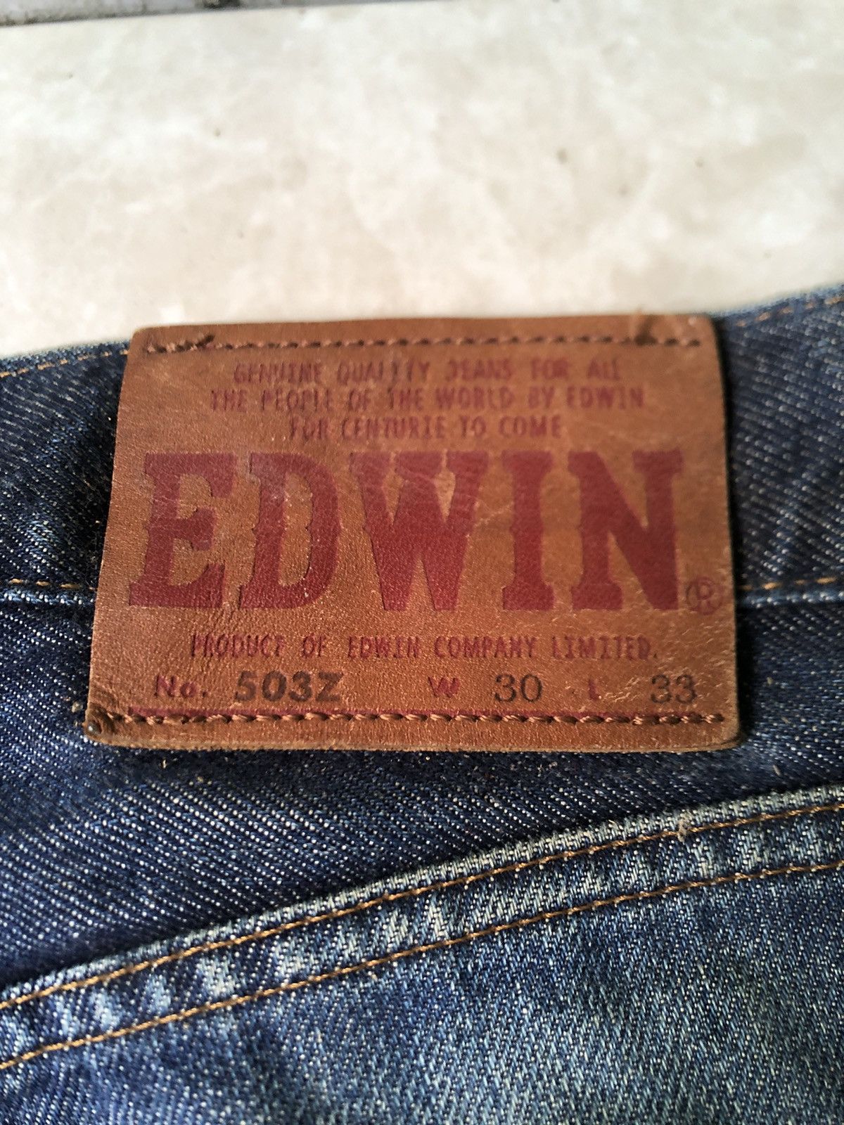 Edwin × Japanese Brand 🔥Edwin 503 Denim Jeans👖 Size US 30 / EU 46 - 4 Thumbnail