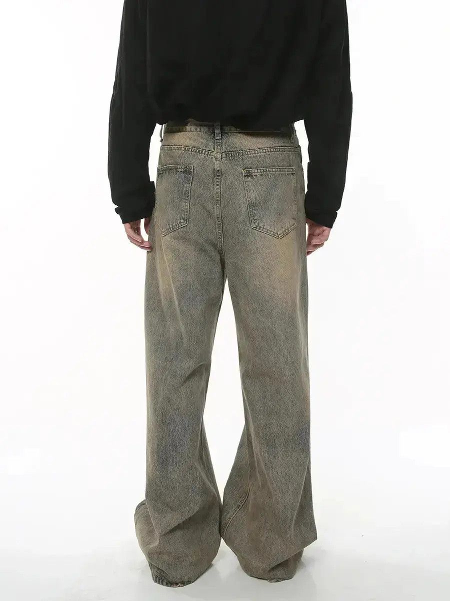 Japanese Brand Retro High Street Loose Wide Leg Jeans Size US 32 / EU 48 - 2 Thumbnail