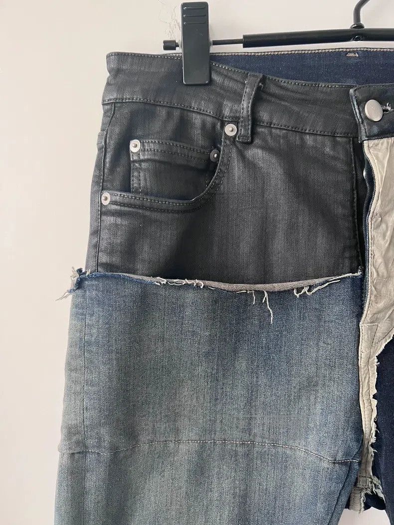 Rick Owens Rick Owens Patchwork denim trousers Size US 31 - 3 Thumbnail