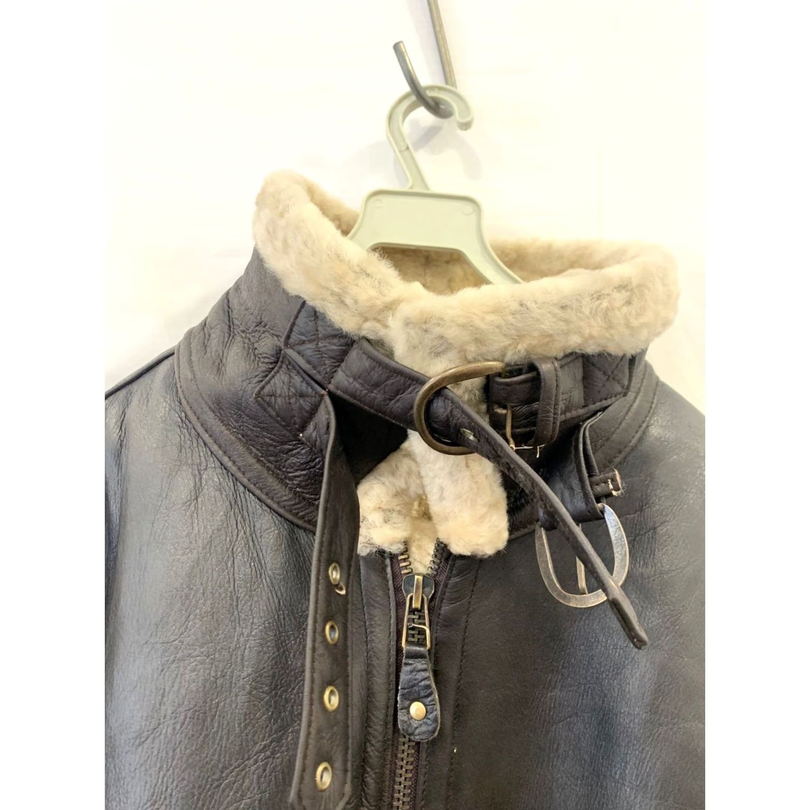 Vintage VINTAGE David Moore Classic Shearling Leather Jacket Bomber Men 3XL Brown Aviator/B3 Bomber Jacket Mens 3XL Brown Shearling Leather Jacket Size US XXL / EU 58 / 5 - 6 Thumbnail