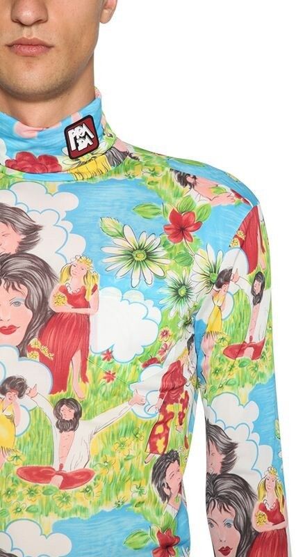 Prada Prada Flash Back Print Turtleneck Top Size US M / EU 48-50 / 2 - 15 Thumbnail