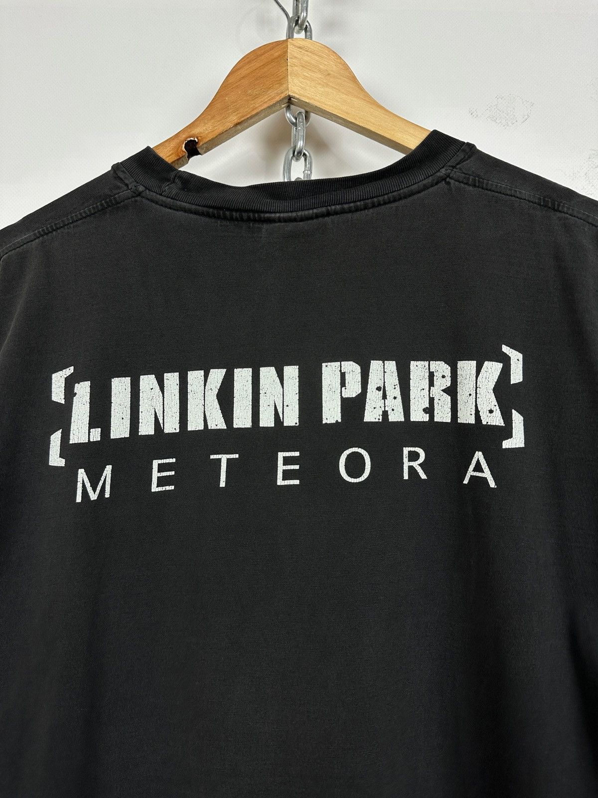 Band Tees Vintage Linkin Park Meteora Faded Black T-Shirt Size US L / EU 52-54 / 3 - 14 Thumbnail