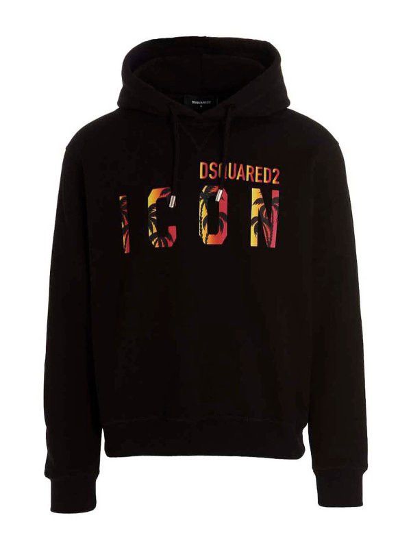 Dsquared2 🇮🇹❗️NEW Dsquared2 ICON Hawaiian Logo Hoodie Y2K Size US M / EU 48-50 / 2 - 5 Thumbnail