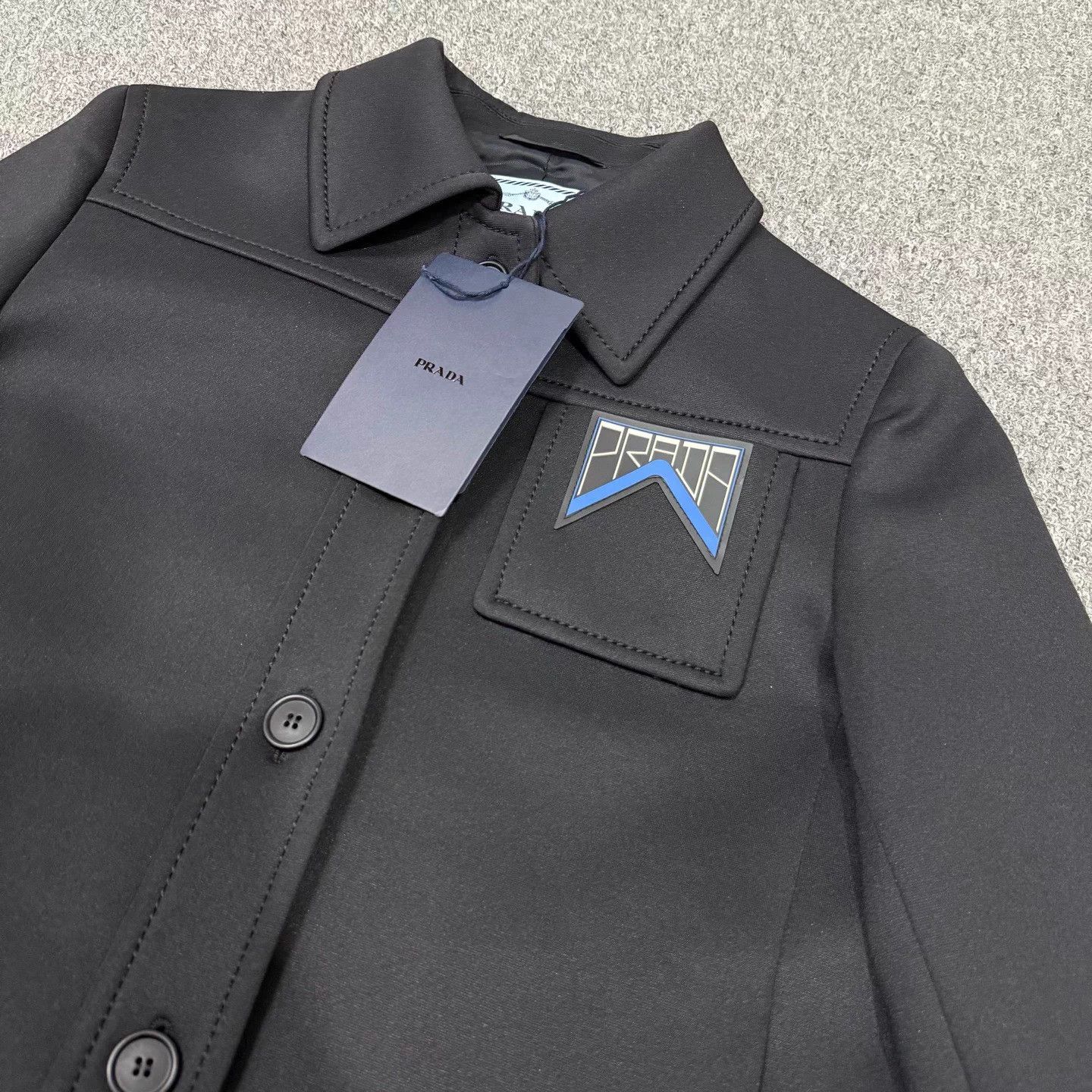 Prada Prada black lapel jacket new 38 Size S / US 4 / IT 40 - 3 Thumbnail